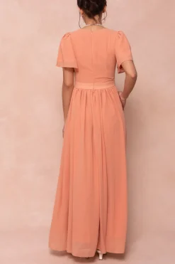 Abbie Dress in Apricot Crush
