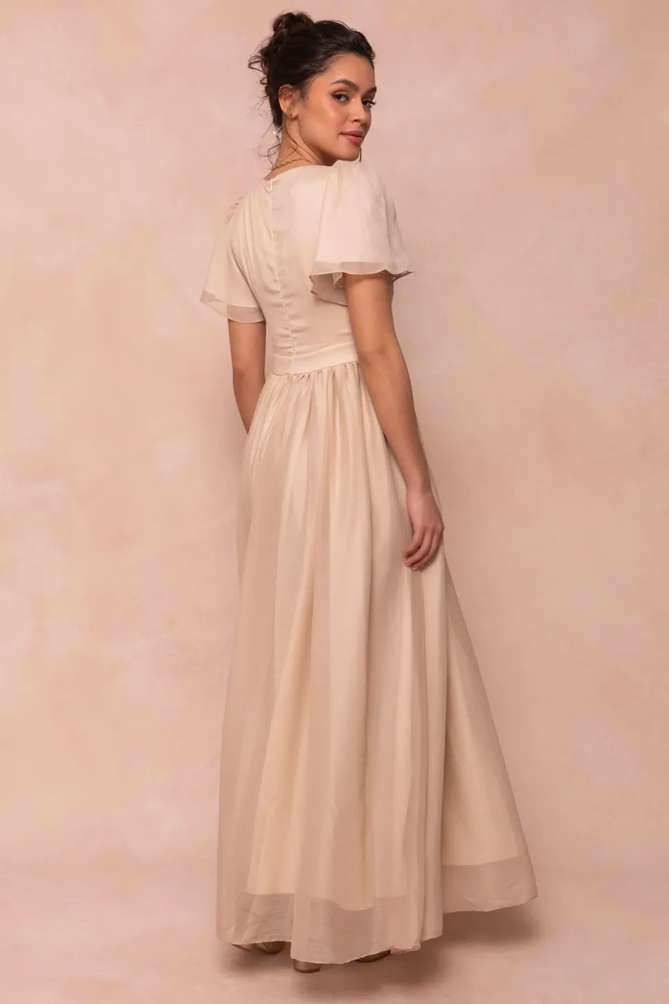 Abbie Dress in Champagne
