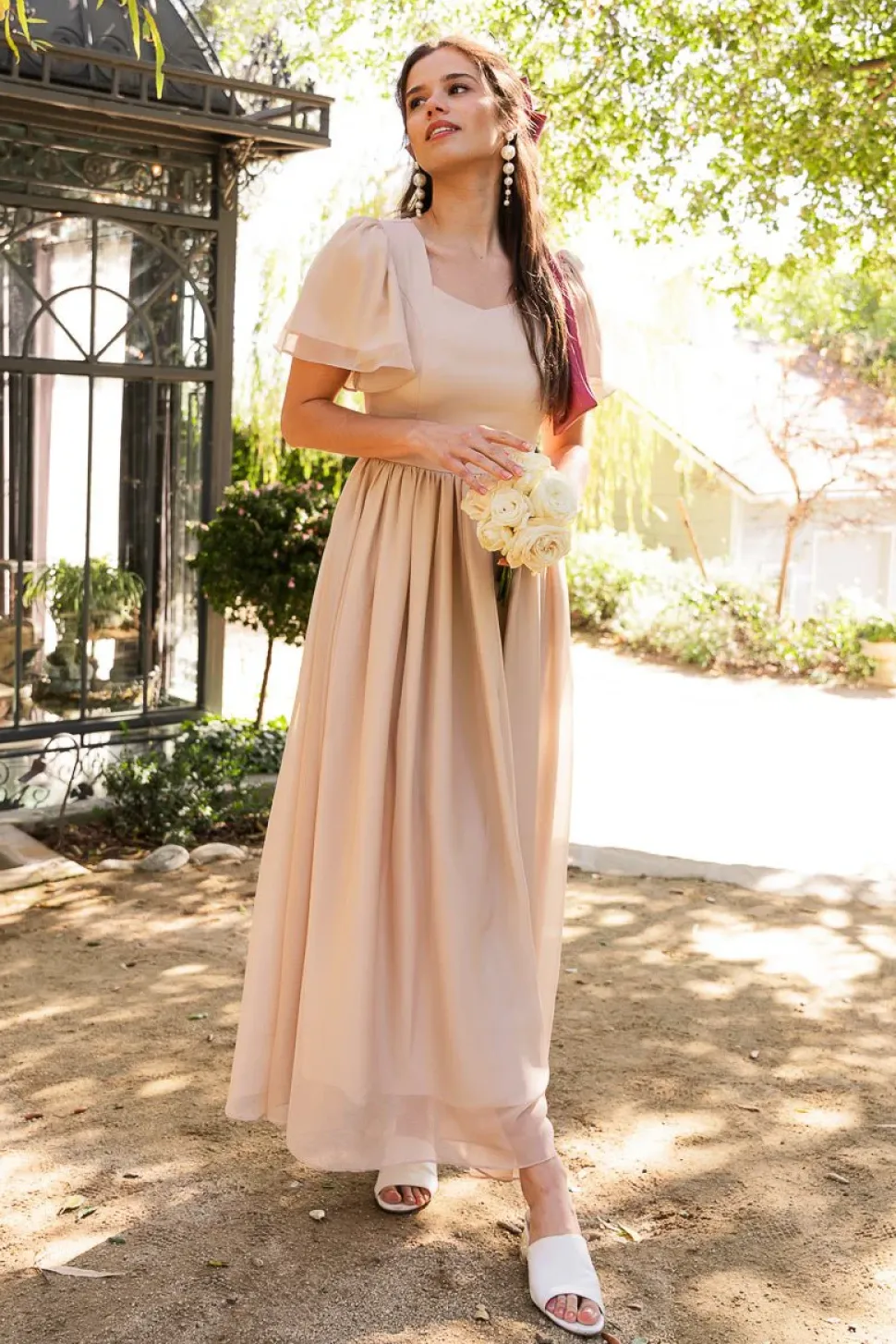 Abbie Dress in Champagne