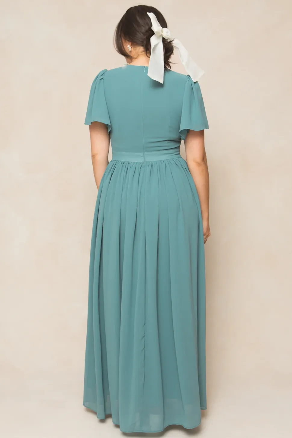 Abbie Dress in Seaglass Chiffon