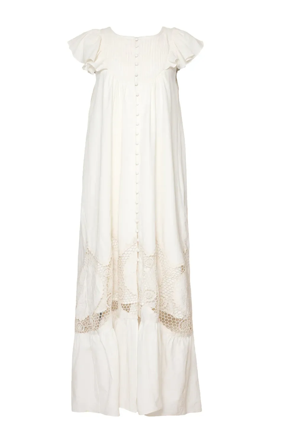 Abigail Maxi Dress in Antique Ivory