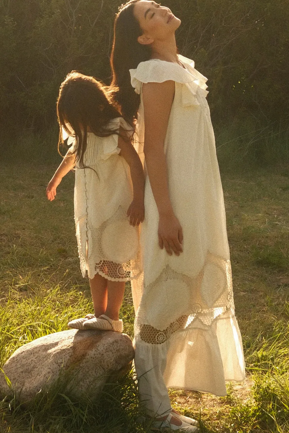 Abigail Maxi Dress in Antique Ivory