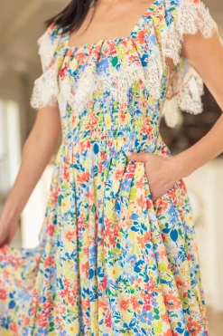 Ada Dress in Vibrant Yarrow Print