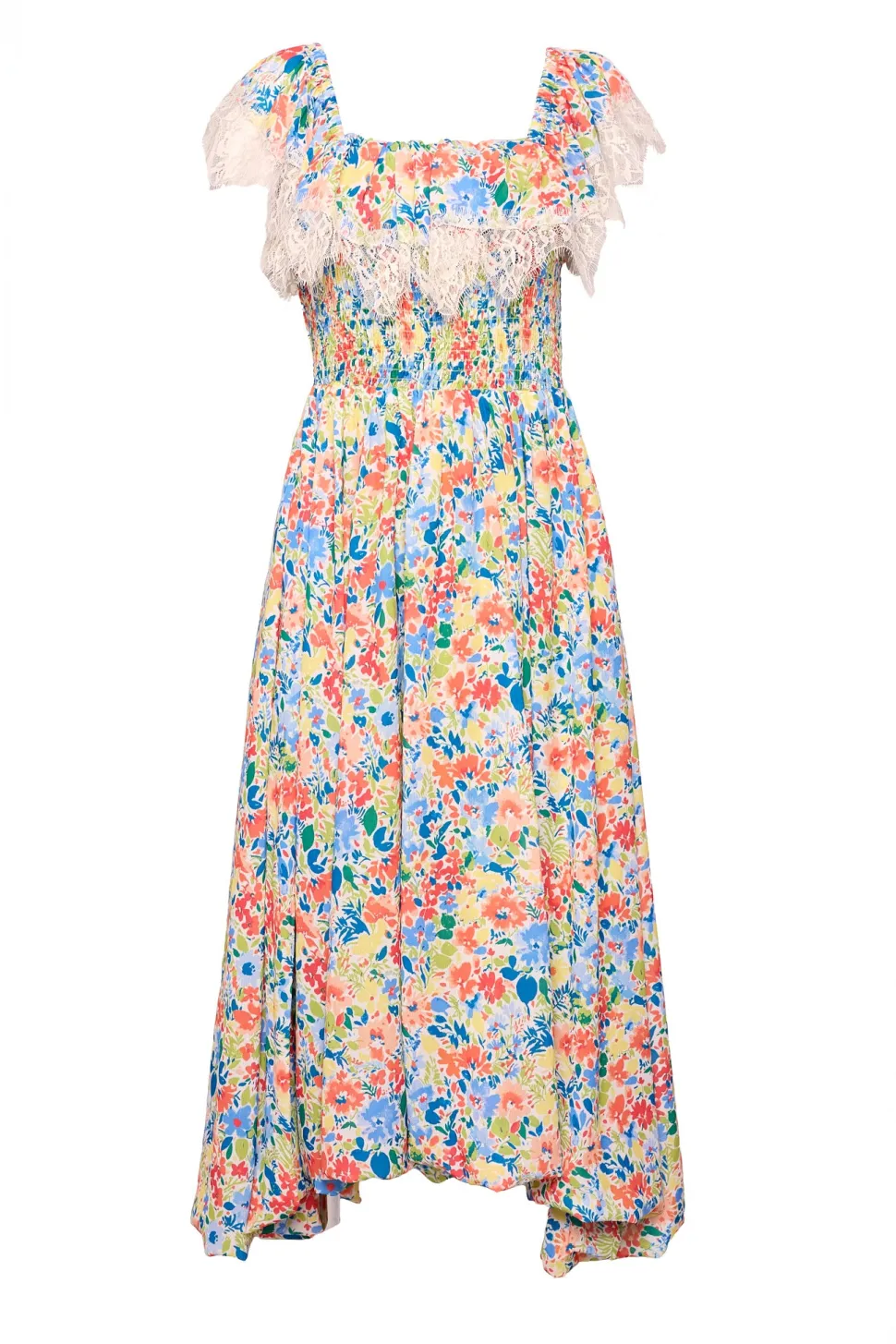 Ada Dress in Vibrant Yarrow Print