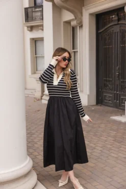 Adelina Dress in Black