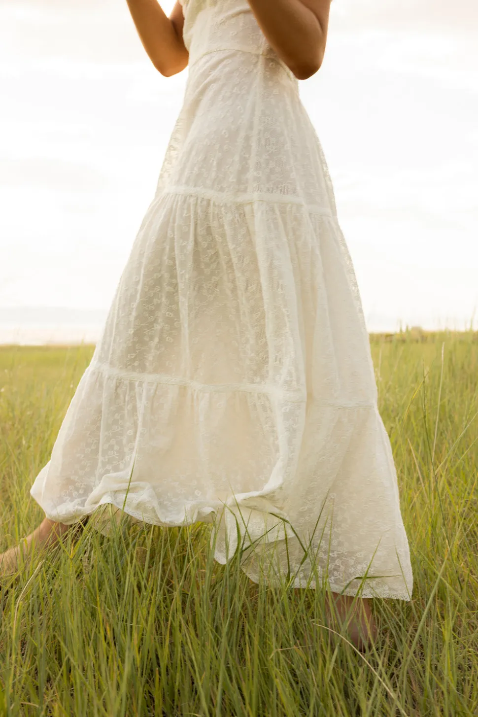 Alaina Dress in Ivory