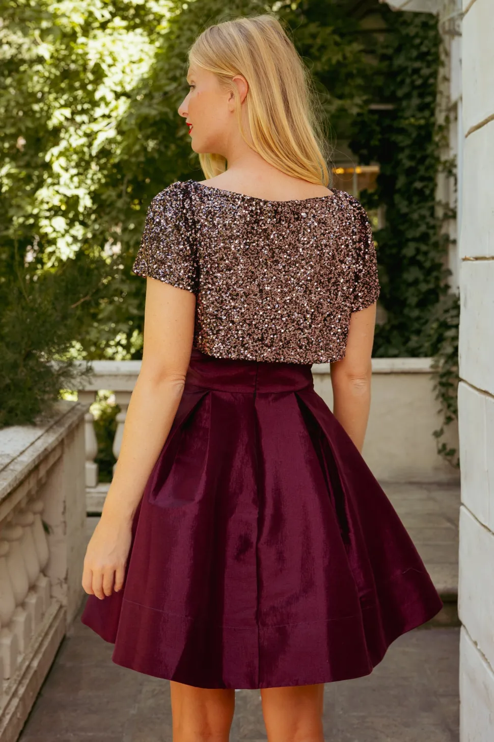 Alexis Dress in Wine