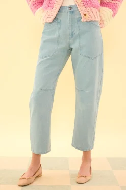 Amanda Pants in Light Wash Denim