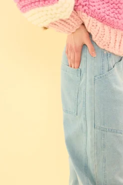 Amanda Pants in Light Wash Denim