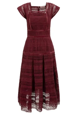 Amory Dress in Burgundy