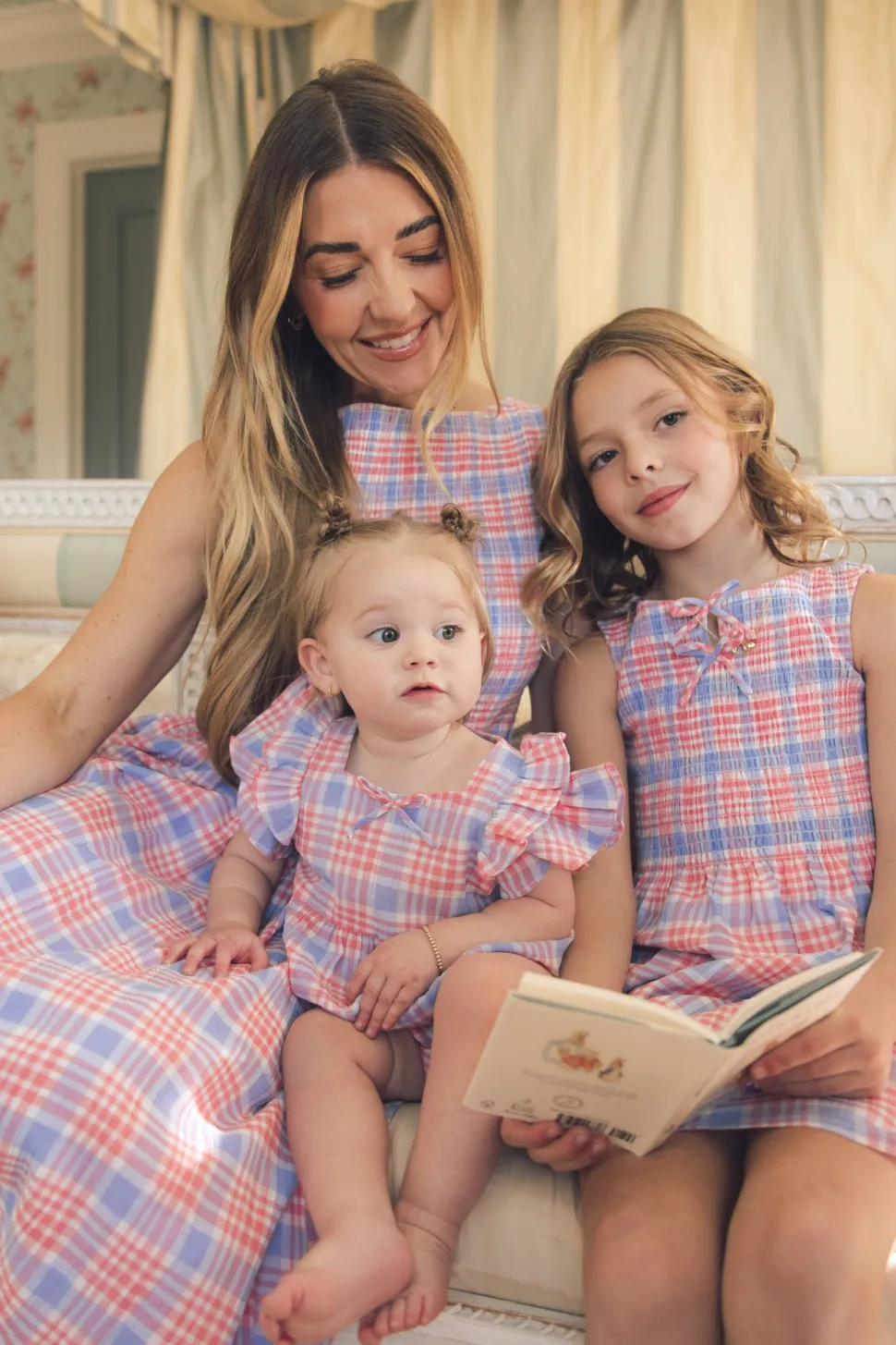 Ana Dress in Blossom Plaid