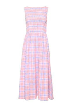 Ana Dress in Blossom Plaid