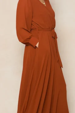 Andie Dress in Amber Chiffon