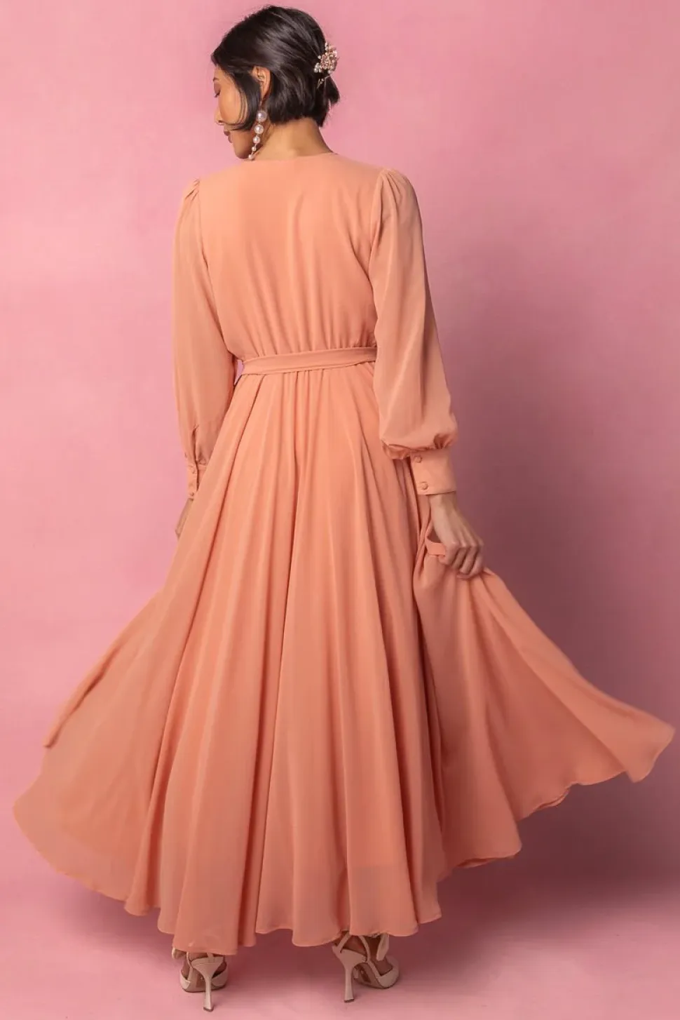Andie Dress in Apricot Crush