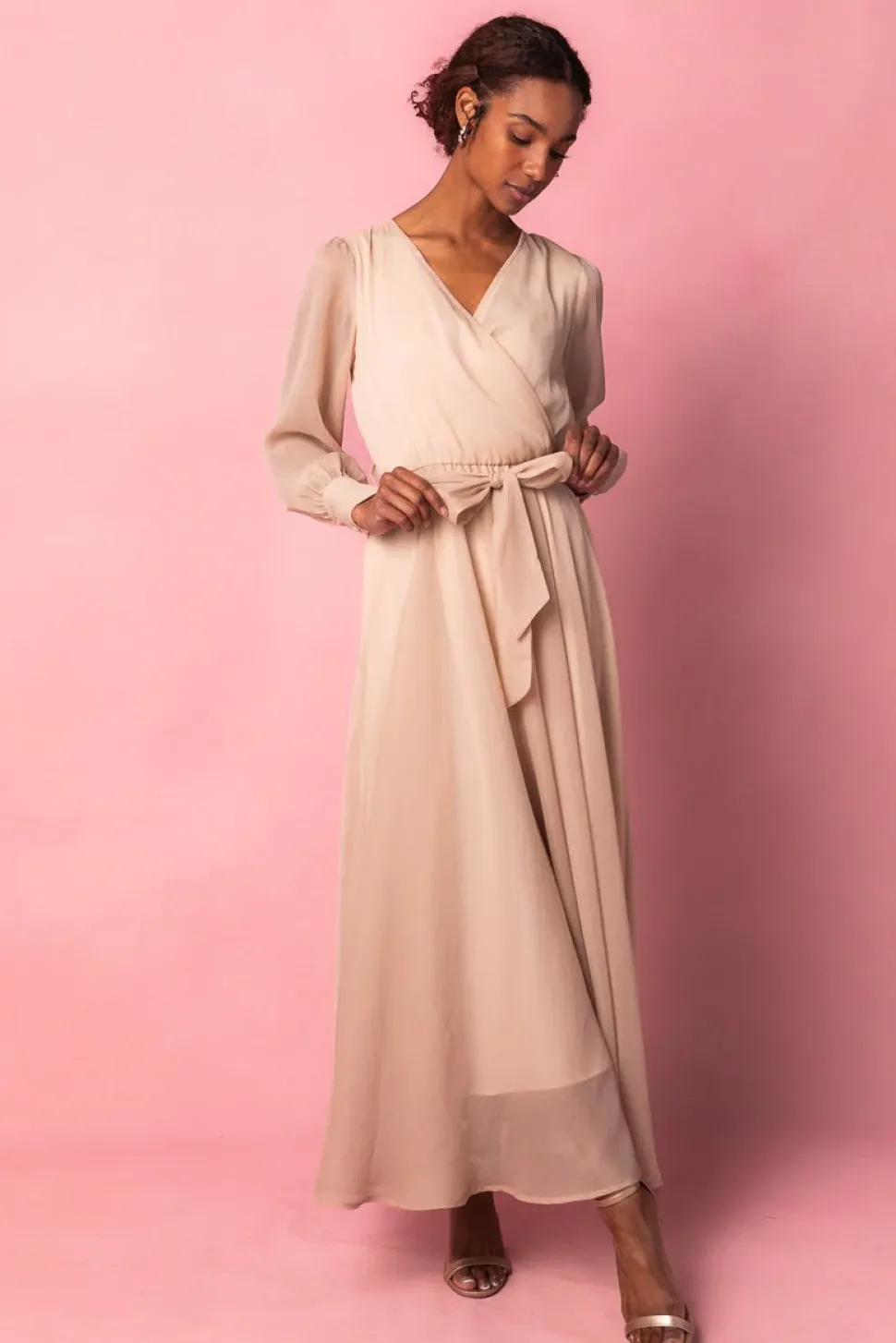 Andie Dress in Champagne