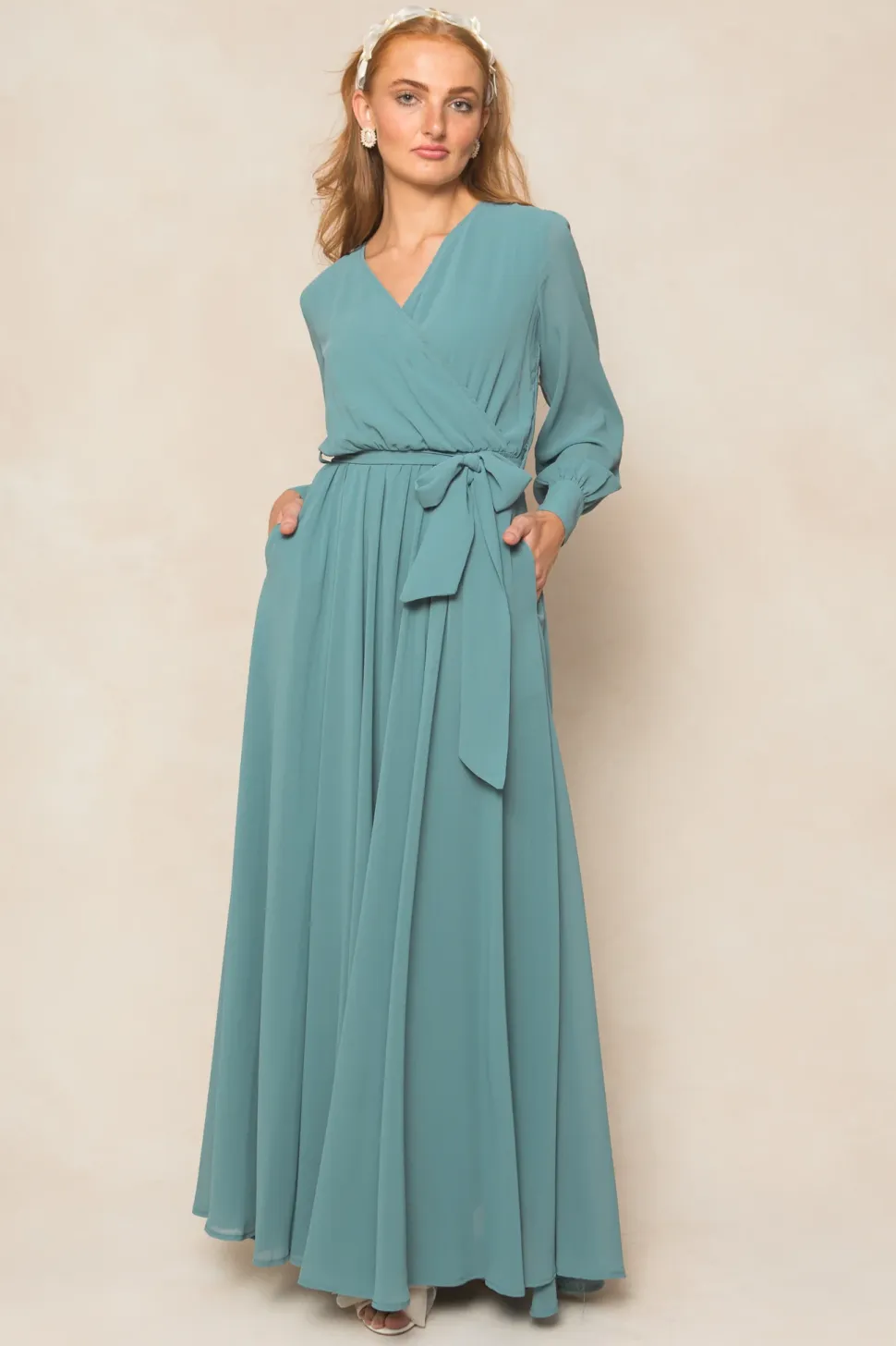 Andie Dress in Seaglass Chiffon