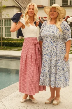 Angela Skirt in Red Gingham