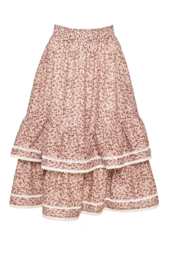 Annalise Midi Skirt in Philocaly Floral