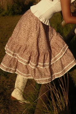 Annalise Midi Skirt in Philocaly Floral
