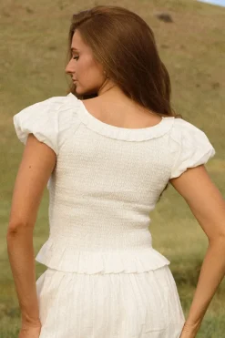 Annalise Top in Reverie Dobby