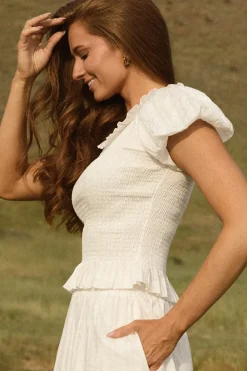 Annalise Top in Reverie Dobby
