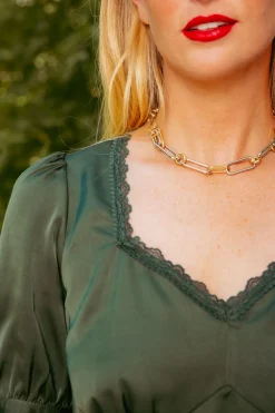 Ariella Blouse in Green