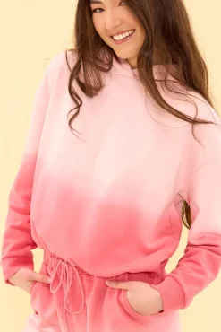 Ash Hoodie in Pink Ombre