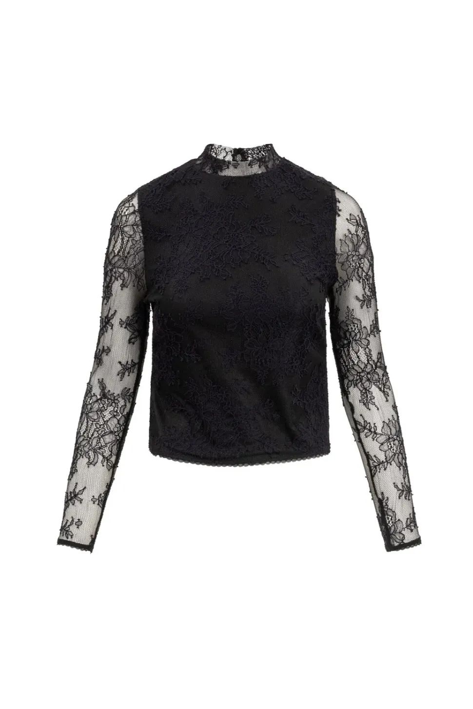 Ashlyn Top in Black Lace