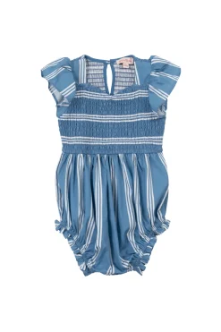 Baby Adelaide Romper in Blue