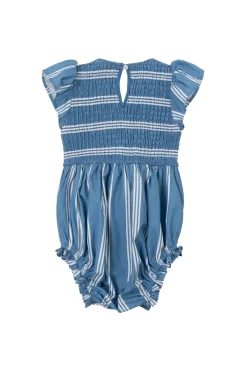 Baby Adelaide Romper in Blue