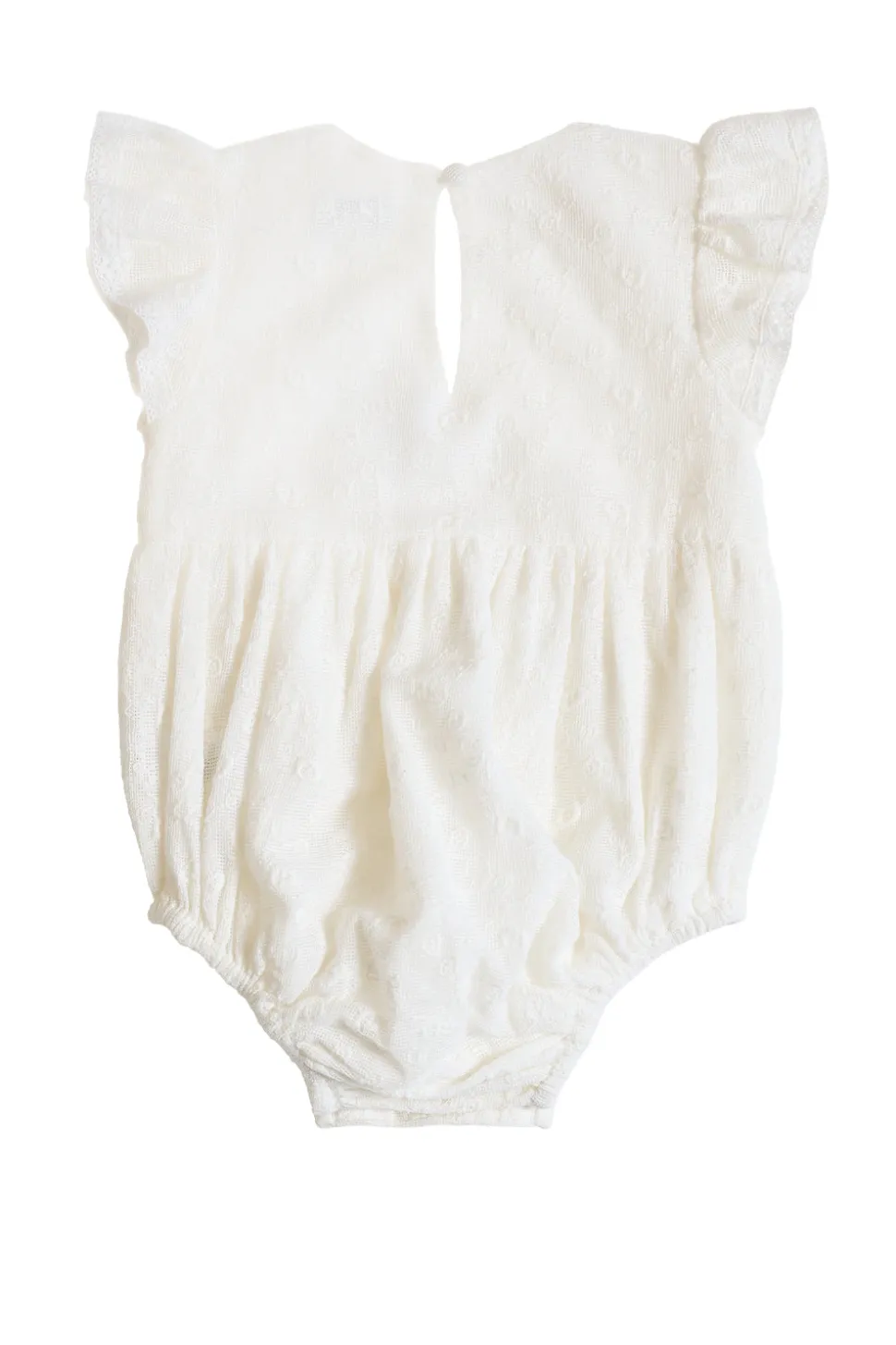 Baby Alaina Romper in Ivory