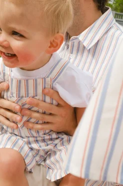 Baby Boys Alex Overalls in Heritage Stripe