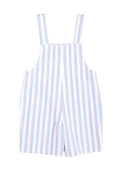 Baby Boys Alex Overalls in Heritage Stripe