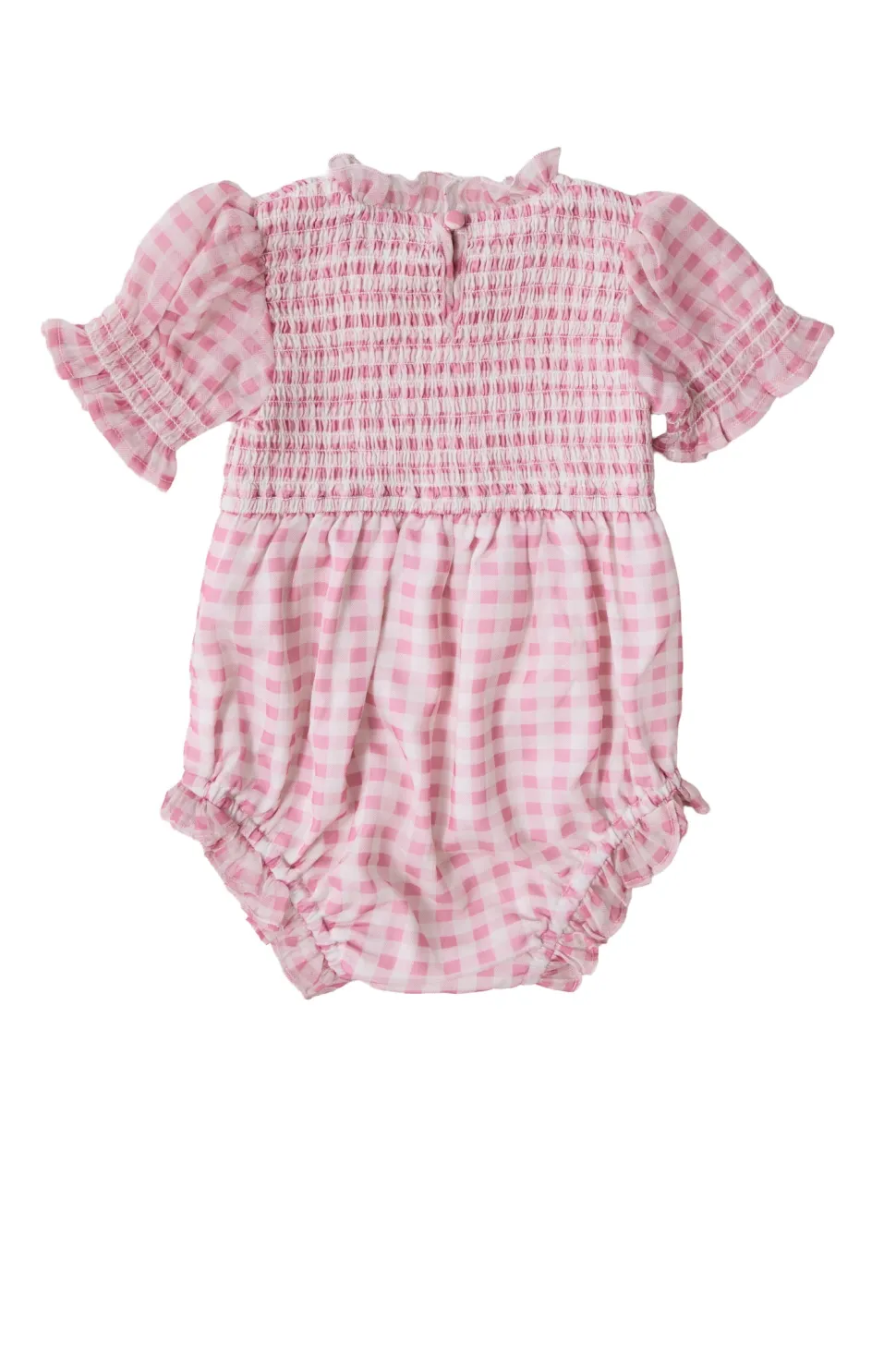 Baby Cordelia Romper in Desert Rose Gingham