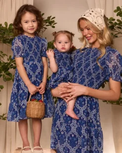 Baby Cordelia Romper in Trellis Foulard