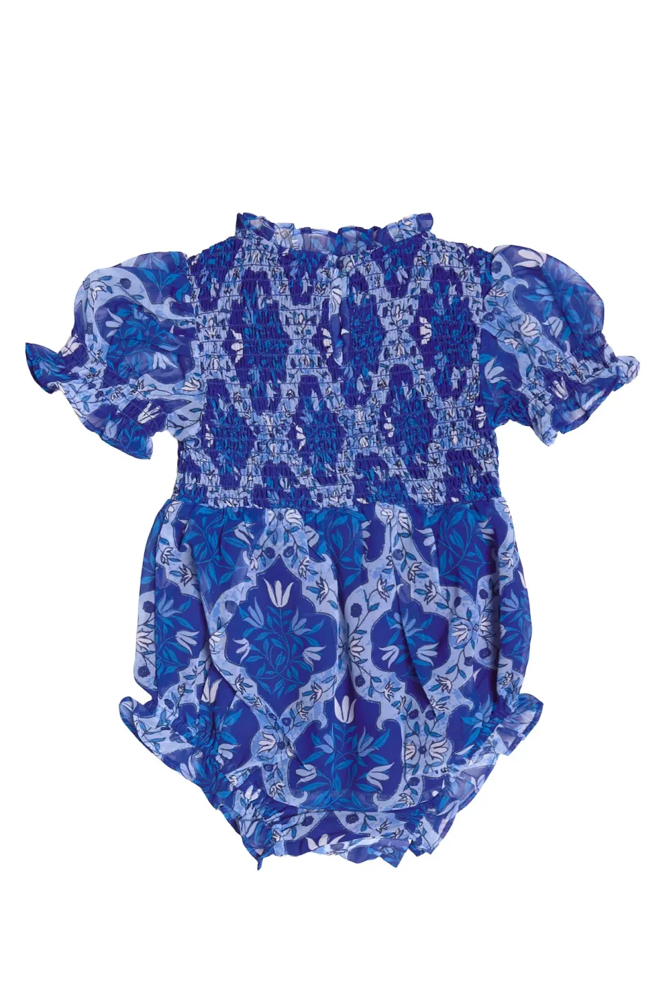 Baby Cordelia Romper in Trellis Foulard