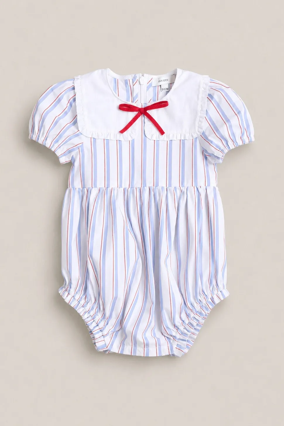 Baby Emery Romper in Heritage Stripe
