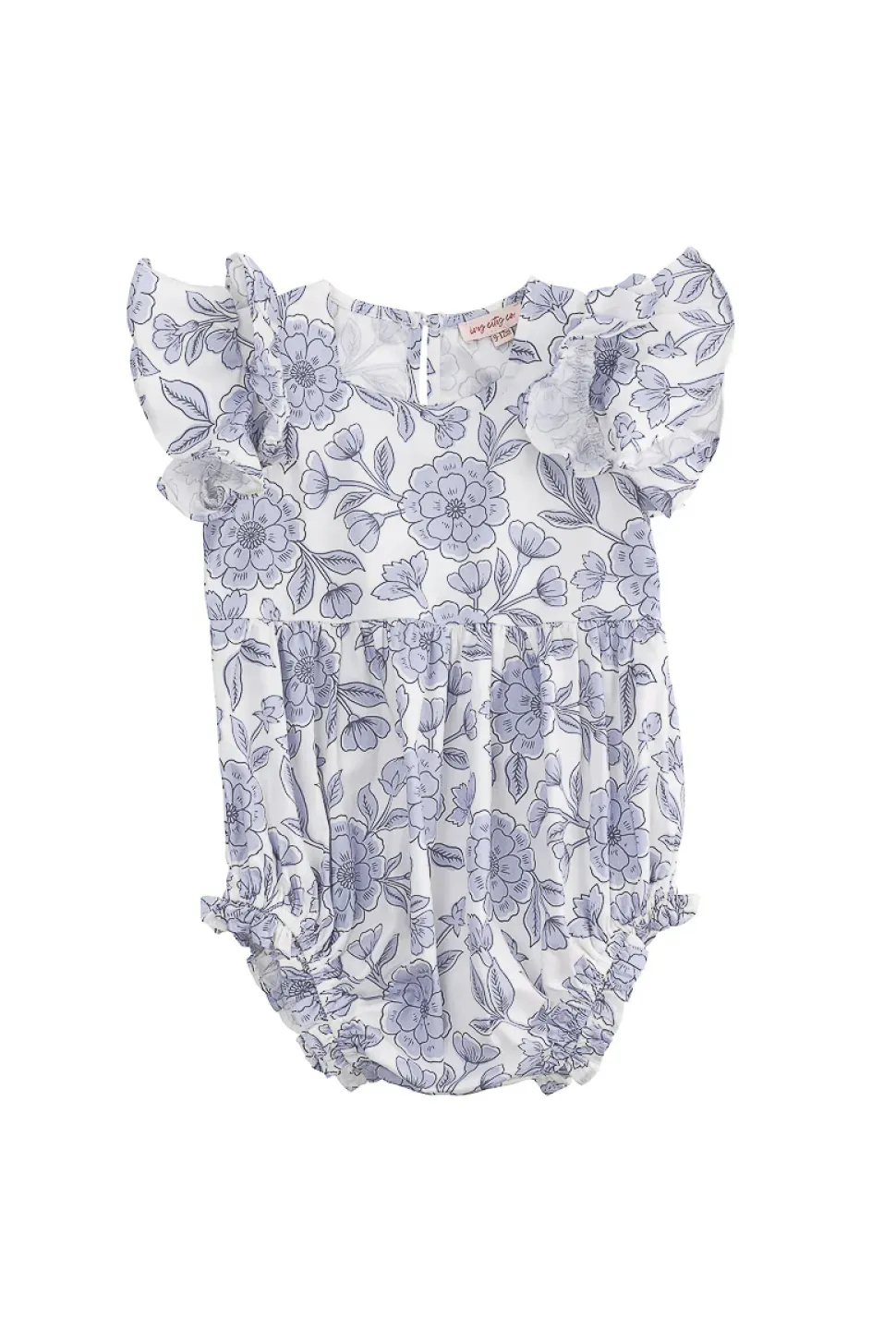 Baby Hattie Romper in Blue Floral