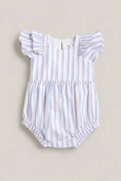 Baby Hattie Romper in Heritage Stripe