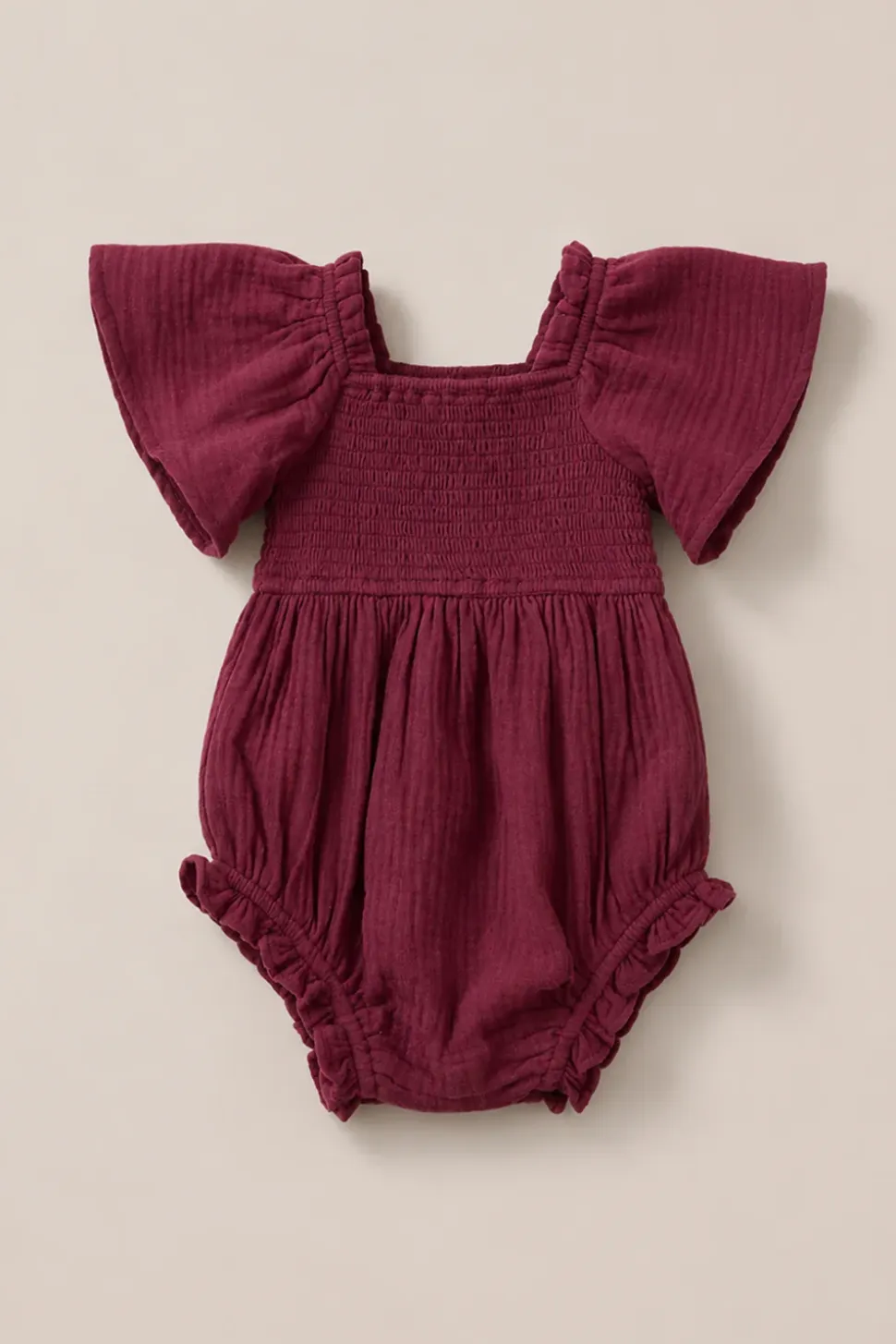 Baby Lennon Romper in Wildberry