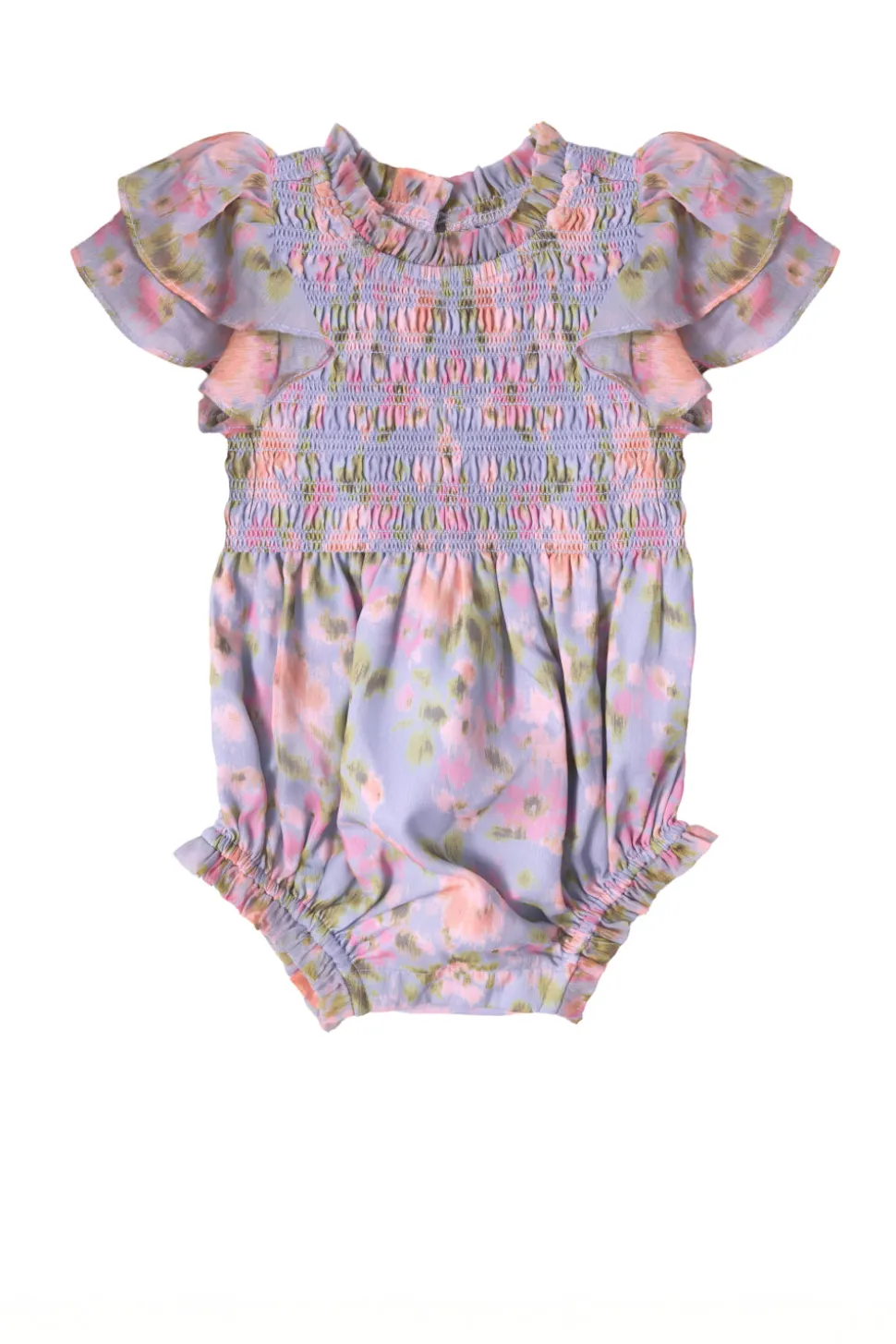 Baby Lottie Romper in Vibrant English Garden