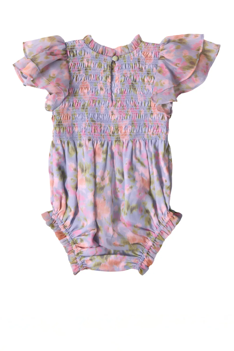 Baby Lottie Romper in Vibrant English Garden
