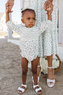 Baby Madeline Romper in Blue