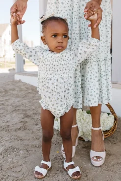 Baby Madeline Romper in Blue