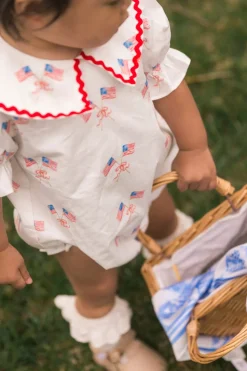Baby Maisy Romper in Star Spangled