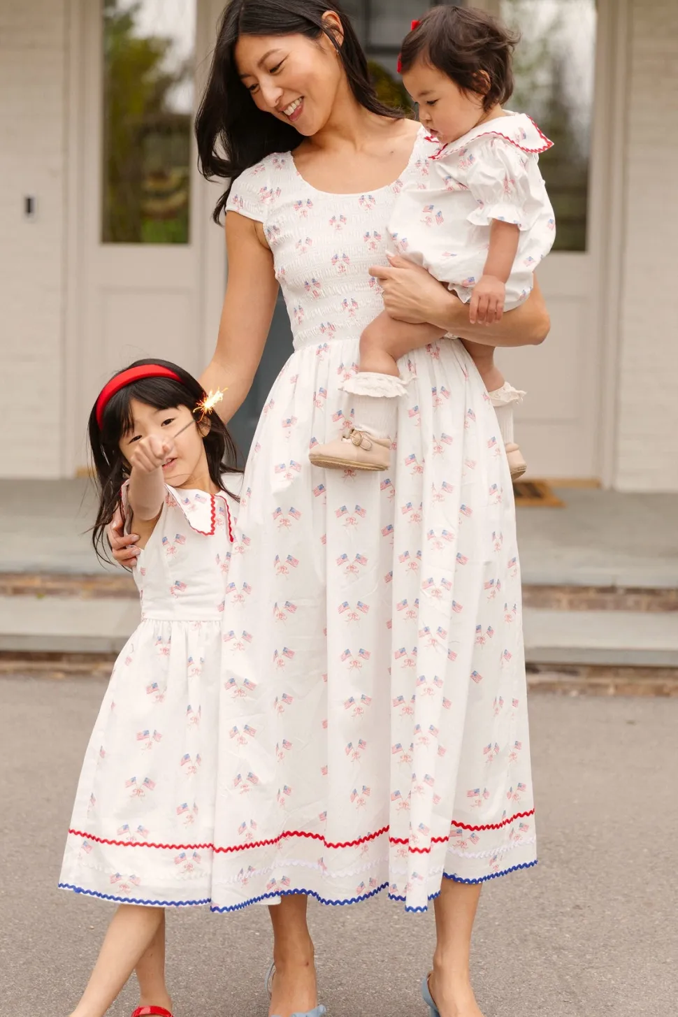 Baby Maisy Romper in Star Spangled