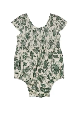 Baby Marlow Romper in Vintage Sage Bloom