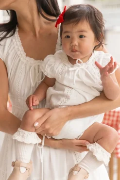 Baby Palermo Romper in White