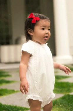 Baby Palermo Romper in White