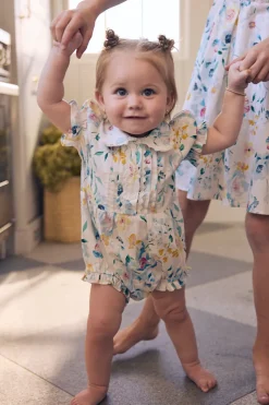 Baby Sophia Romper in Blue Bouquet